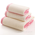 China Alibaba Hotel dobby Towel Hand Towel/ Face Towel/ Bath Towel Set